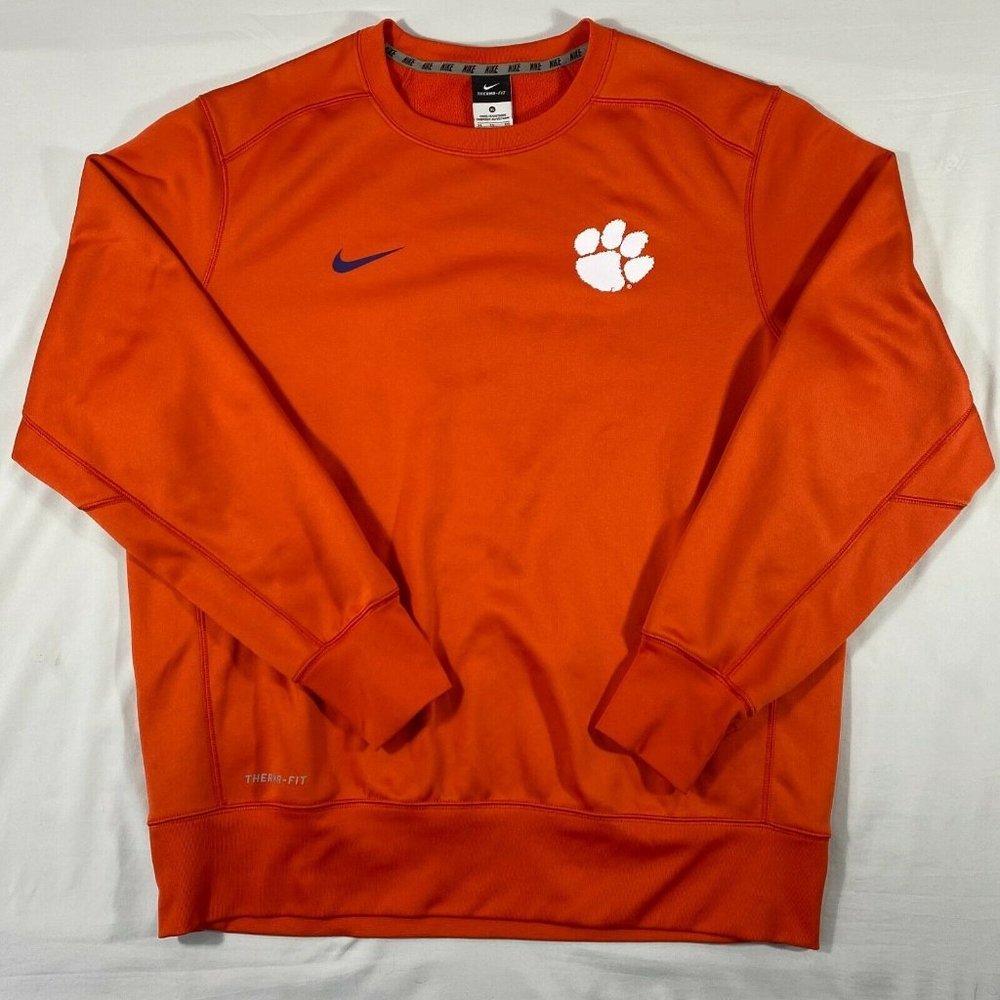 SIZE XL Nike Therma Fit Clemson Pullover Sweatshirt AQ12